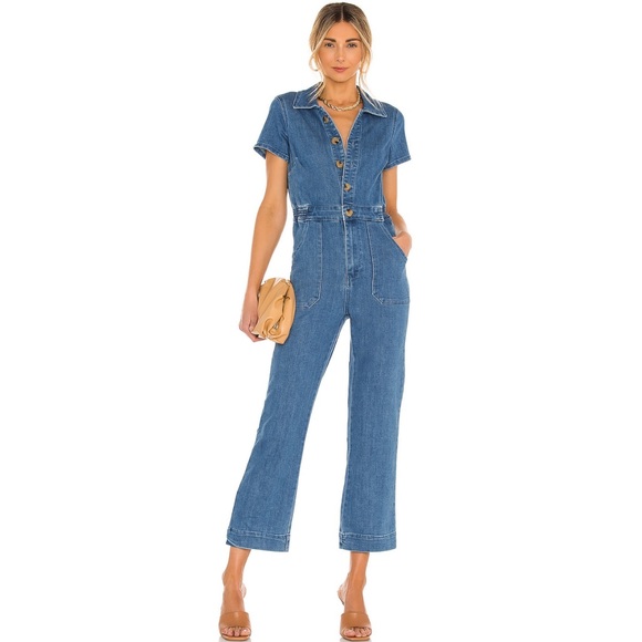 Show Me Your MuMu Pants - SHOW ME YOUR MUMU Emery Jumpsuit French Blue Women’s Size Small